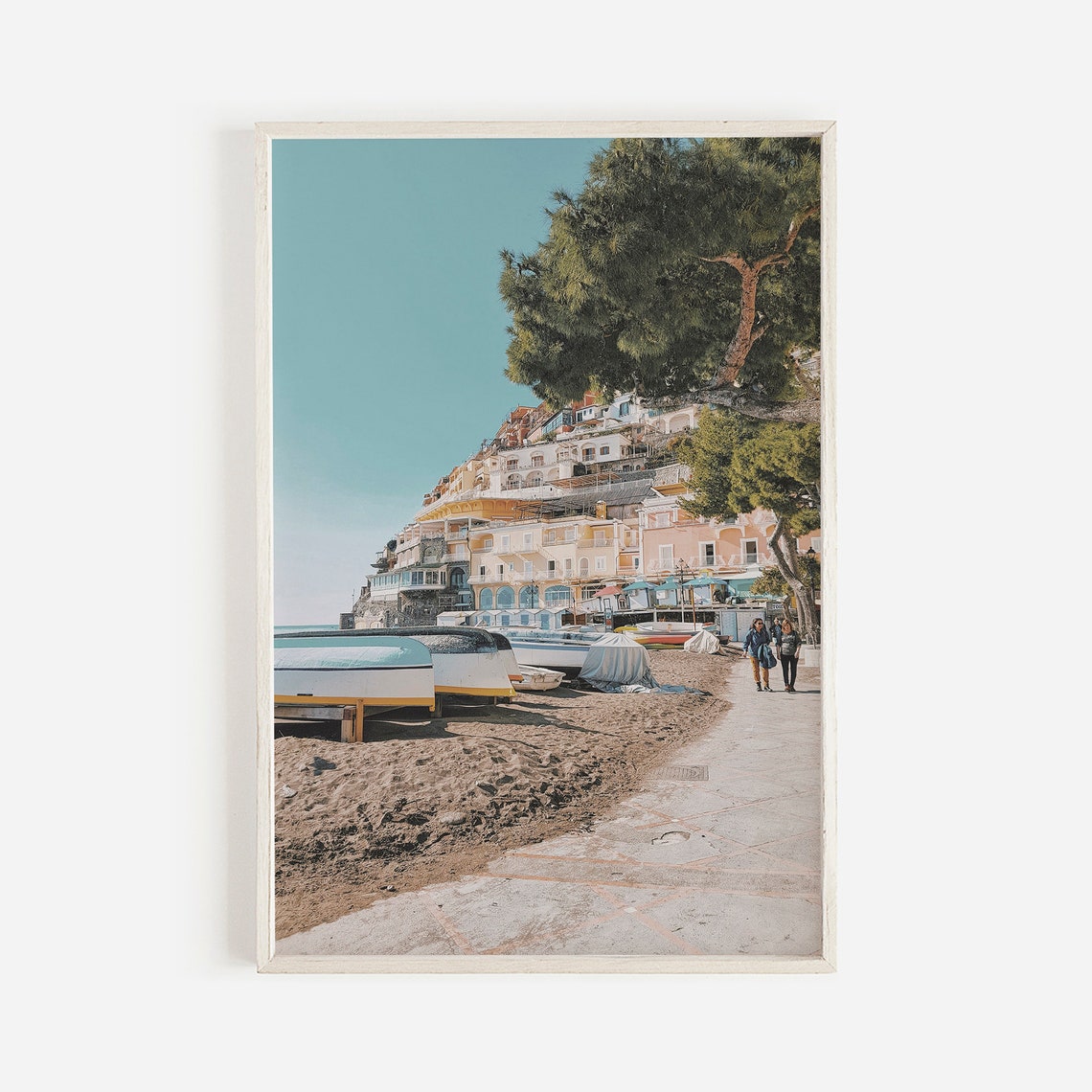Italian Riviera Wall Art Fishing Boats Poster Amalfi Coast Italy Wall Art Summer In Italy Poster Fishing Village