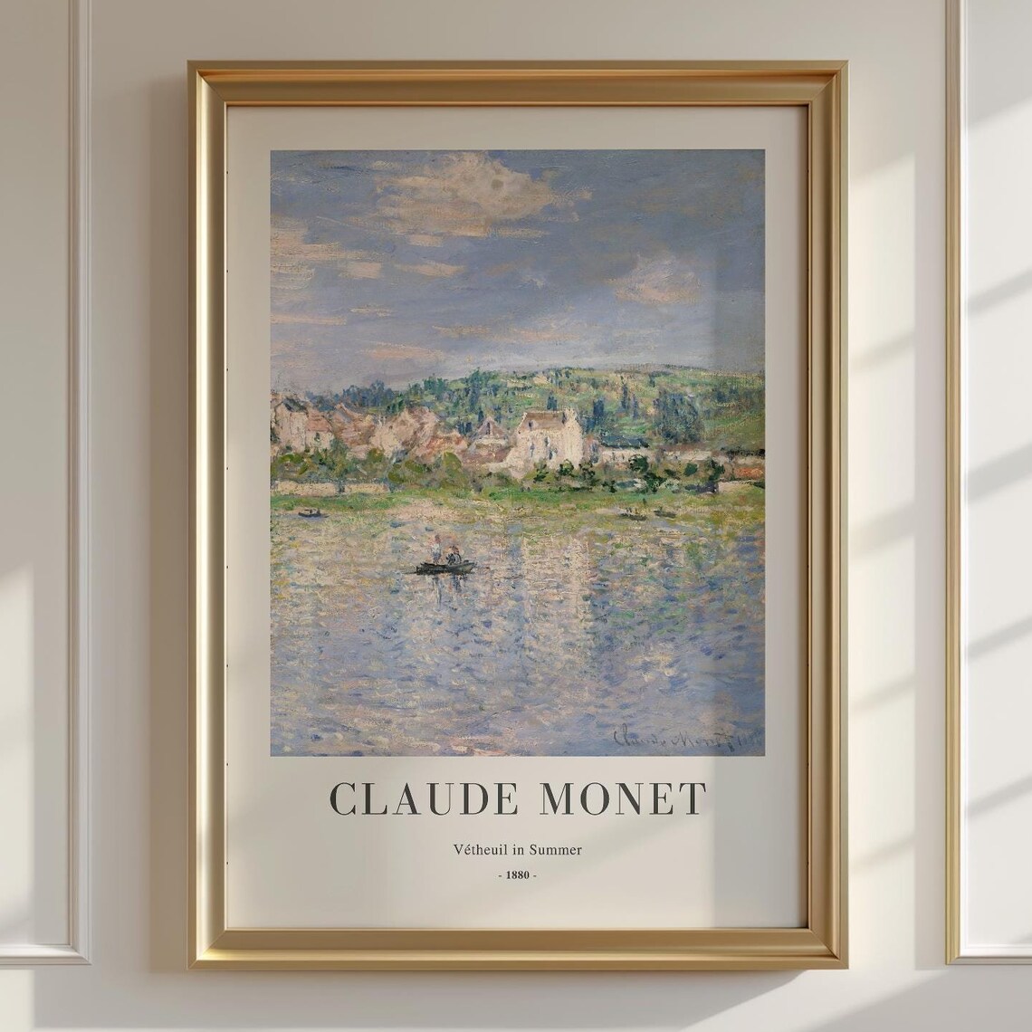 Claude Monet Vetheuil In Summer, Vintage Landscape