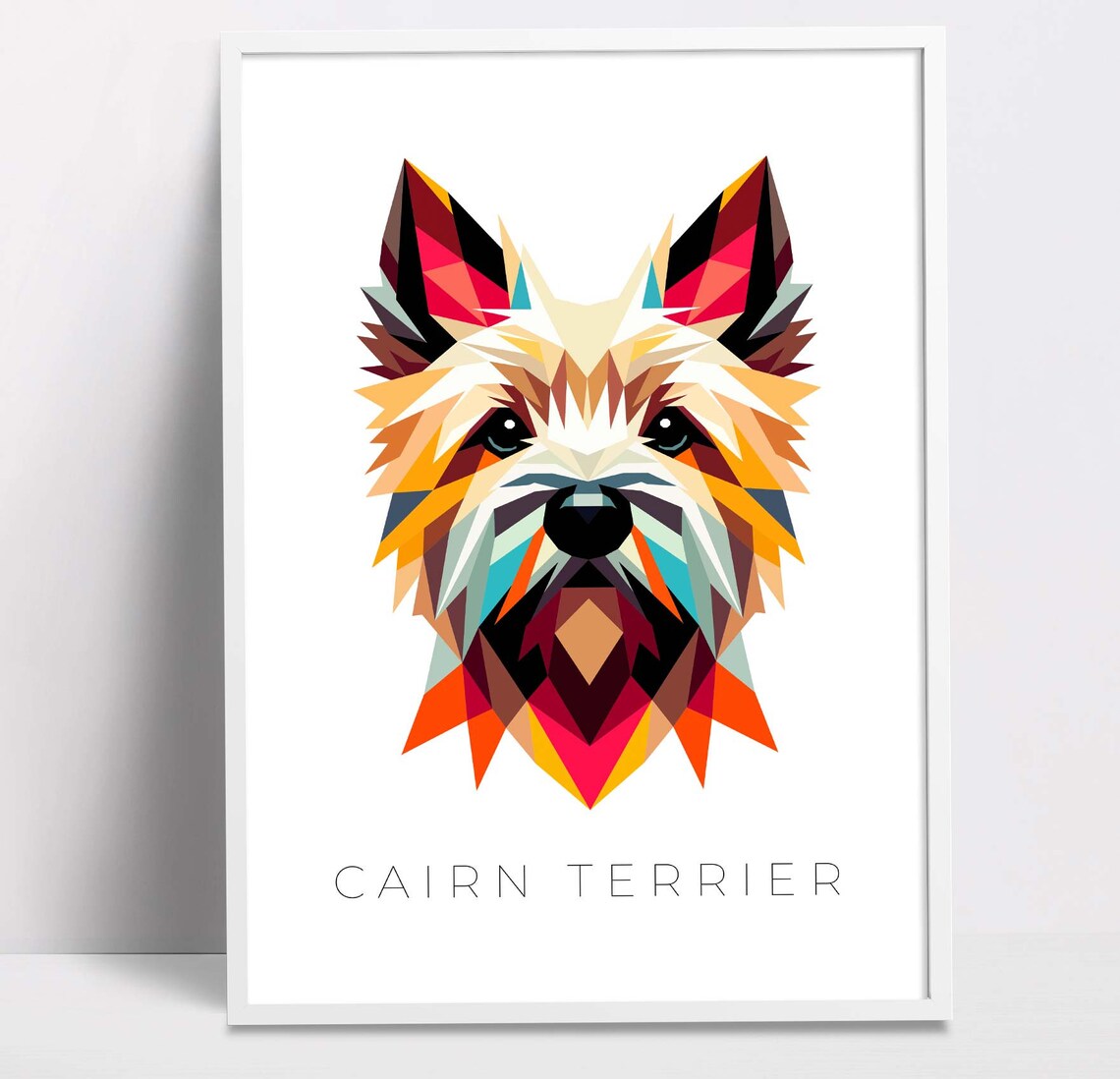 Cairn Terrier Geometric Pop Art Dog Print