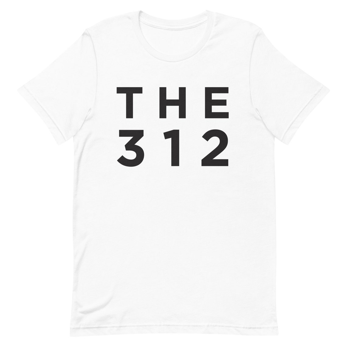 The 312 Bold White on Red Typography Area Code Tribute Wall Art - Image 4