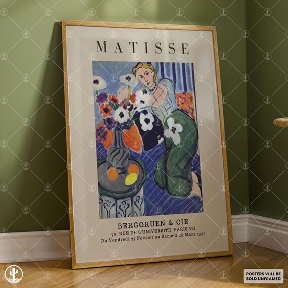 Matisse Seated Woman with Anemones Berggruen Exhibition Poster