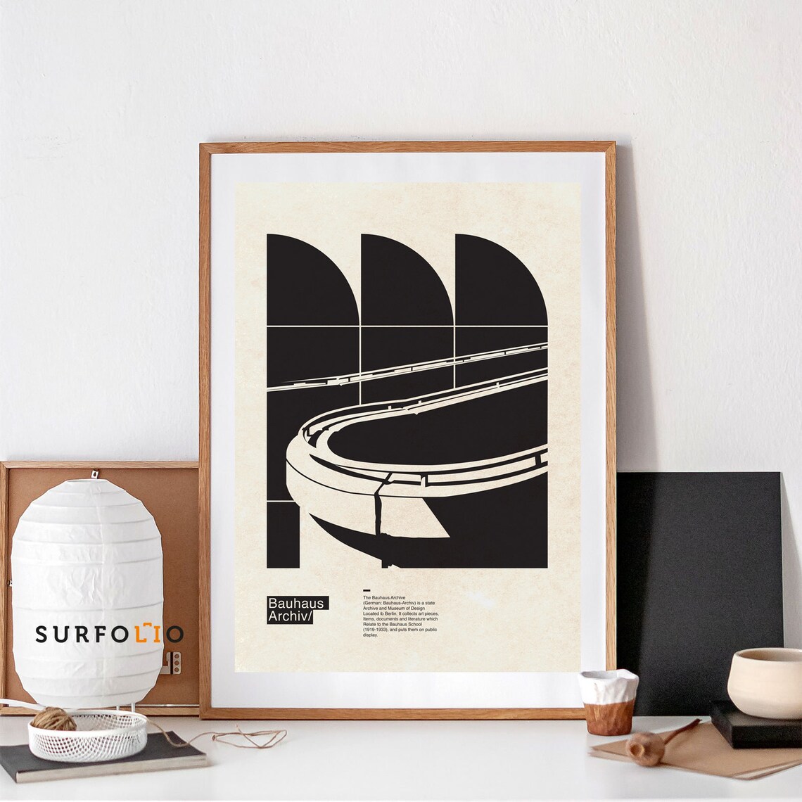 Bauhaus Archive Berlin, Modern Architecture Poster