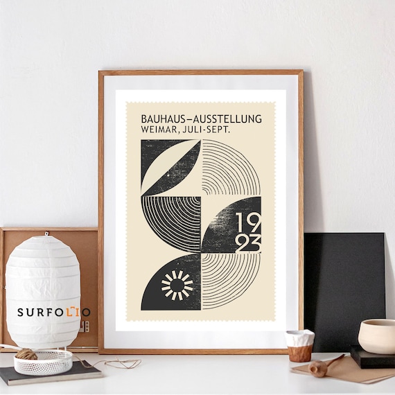 Bauhaus Exhibition Poster - Abstract Geometric