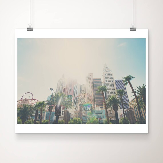 Las Vegas New York New York Hotel Palms Strip City Photo Poster