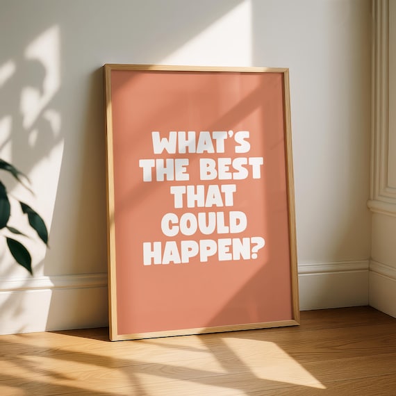 Motivational Quote Poster, Inspirational Typography