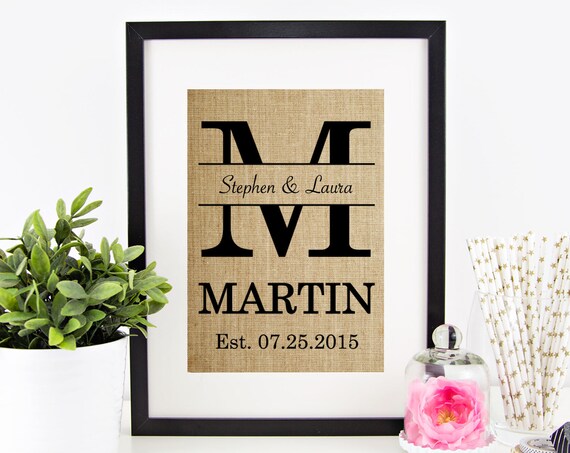 Wedding Gift Personalized Wedding Print For Couples Gift For Bridal Shower Gift Ideas For Anniversary Wedding Shower Monogram Wall Art