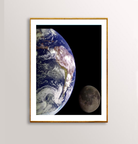 Earth And Moon Nasa Posters Space Posters High Resolution Sci Fi Posters Galileo Spacecraft Space Photo