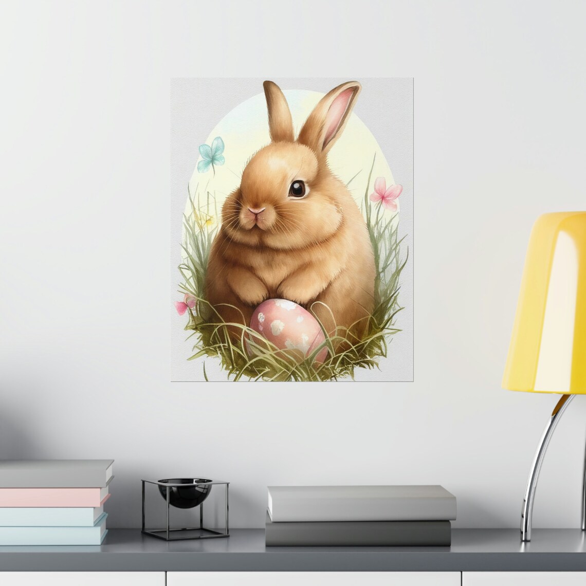 Bunny Rabbit Watercolor Art Print, Nursery Decor - Image 2