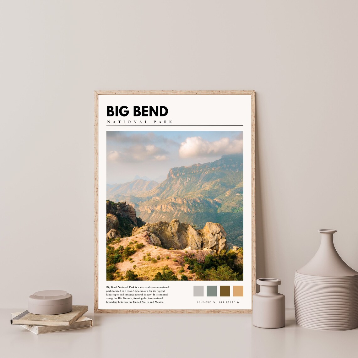 Big Bend National Park Texas Travel Poster - Image 4