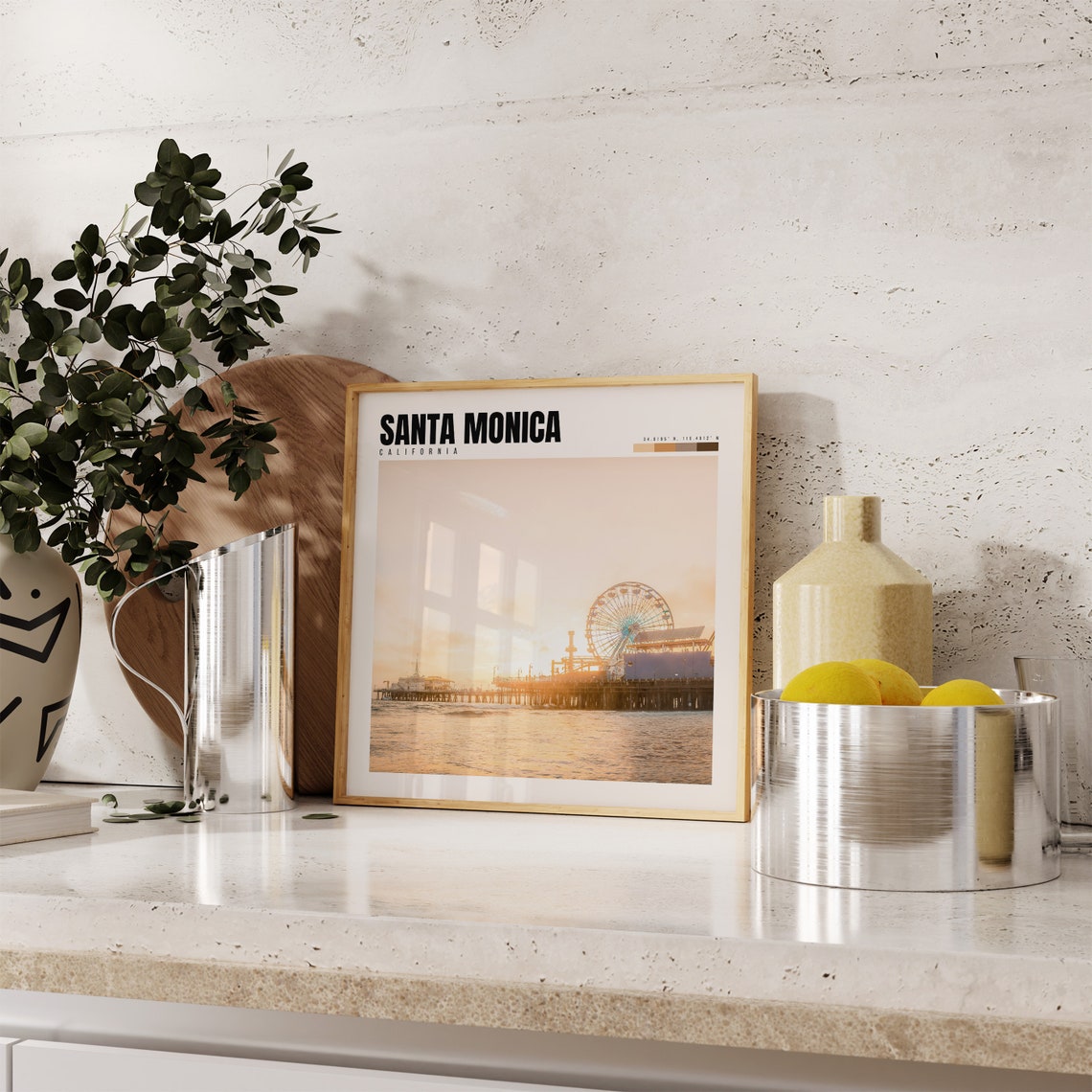 Santa Monica Print Santa Monica California Poster California Wall Art Santa Monica Decor Los Angeles Photography P 153 - Image 4