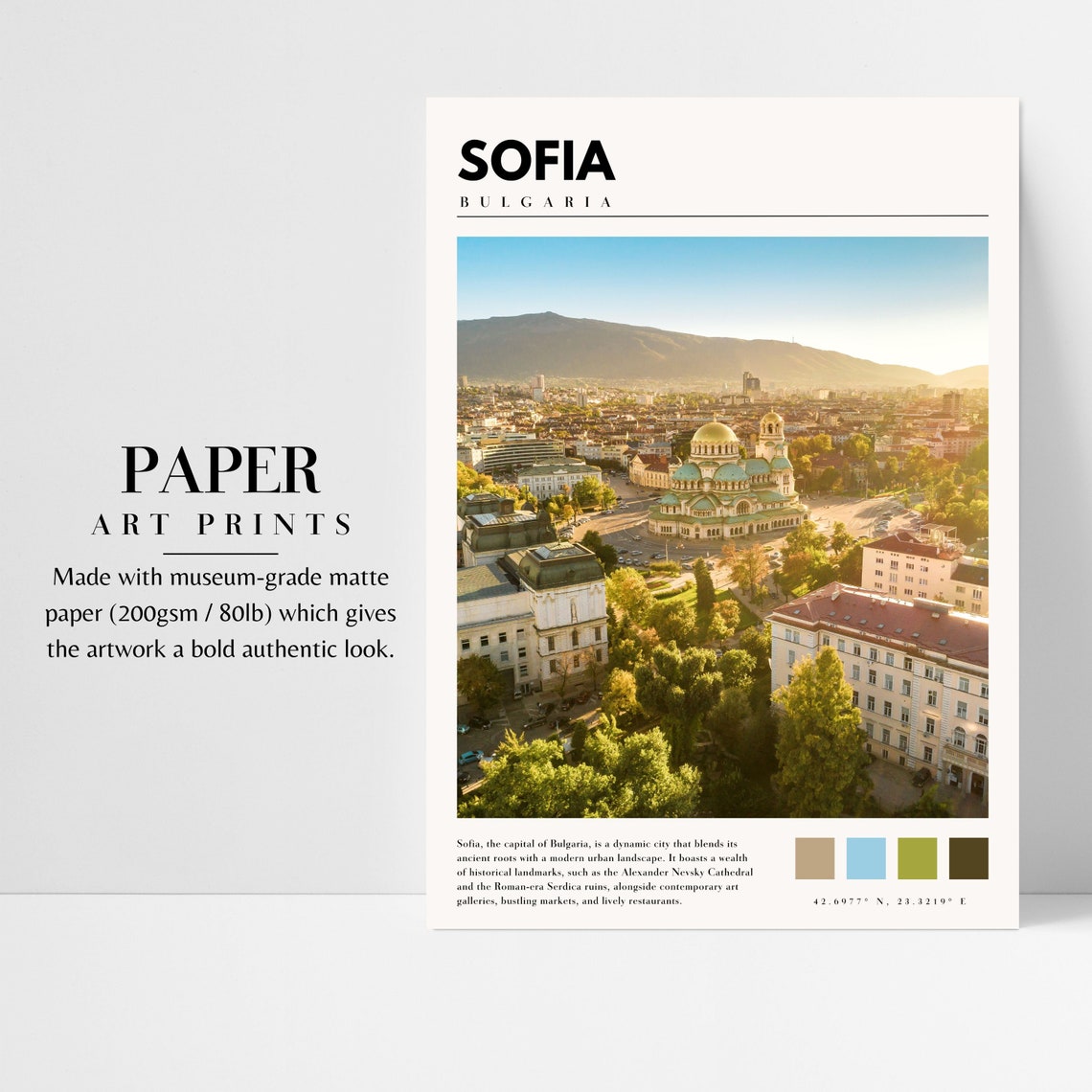 Sofia Bulgaria Photo, Travel Poster - Image 3