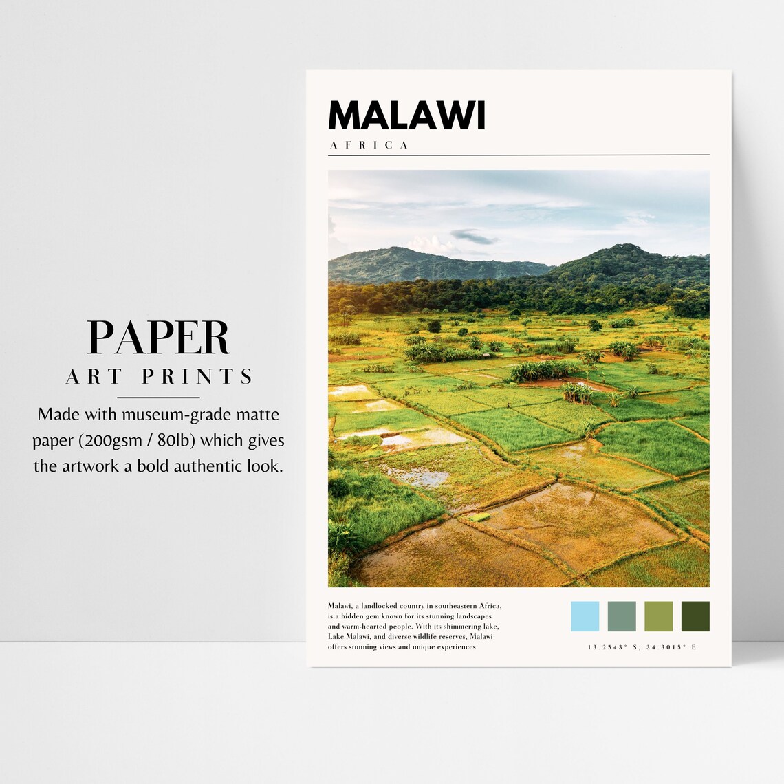 Malawi Print Malawi Africa Poster Malawi Wall Art Malawi Artwork Malawi Photo P 080 - Image 3