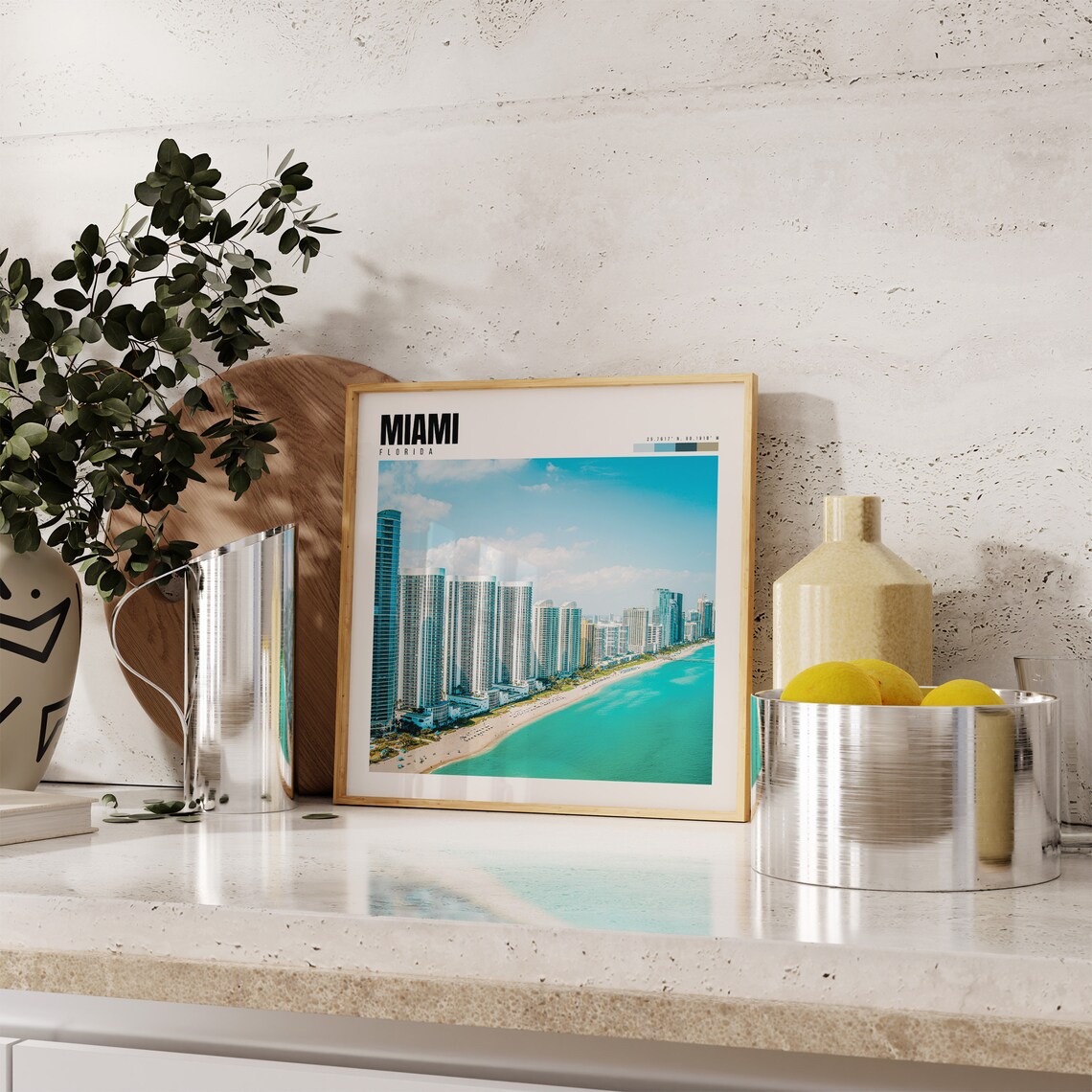 Miami Florida Travel Poster, City Photo Print - Image 4