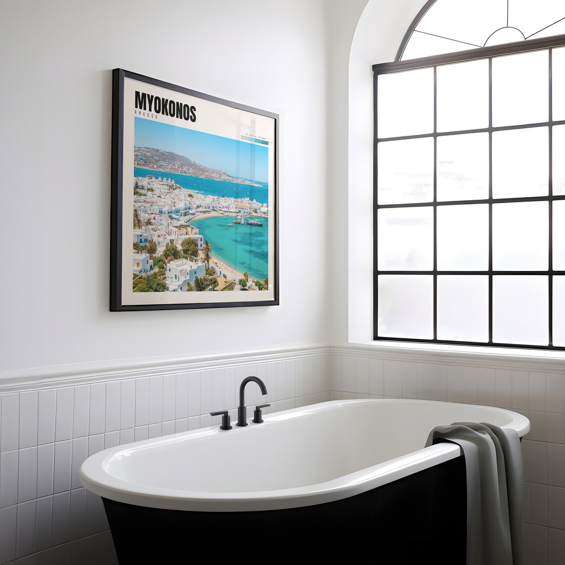 Mykonos Greece Travel Poster, Mykonos Decor - Image 2