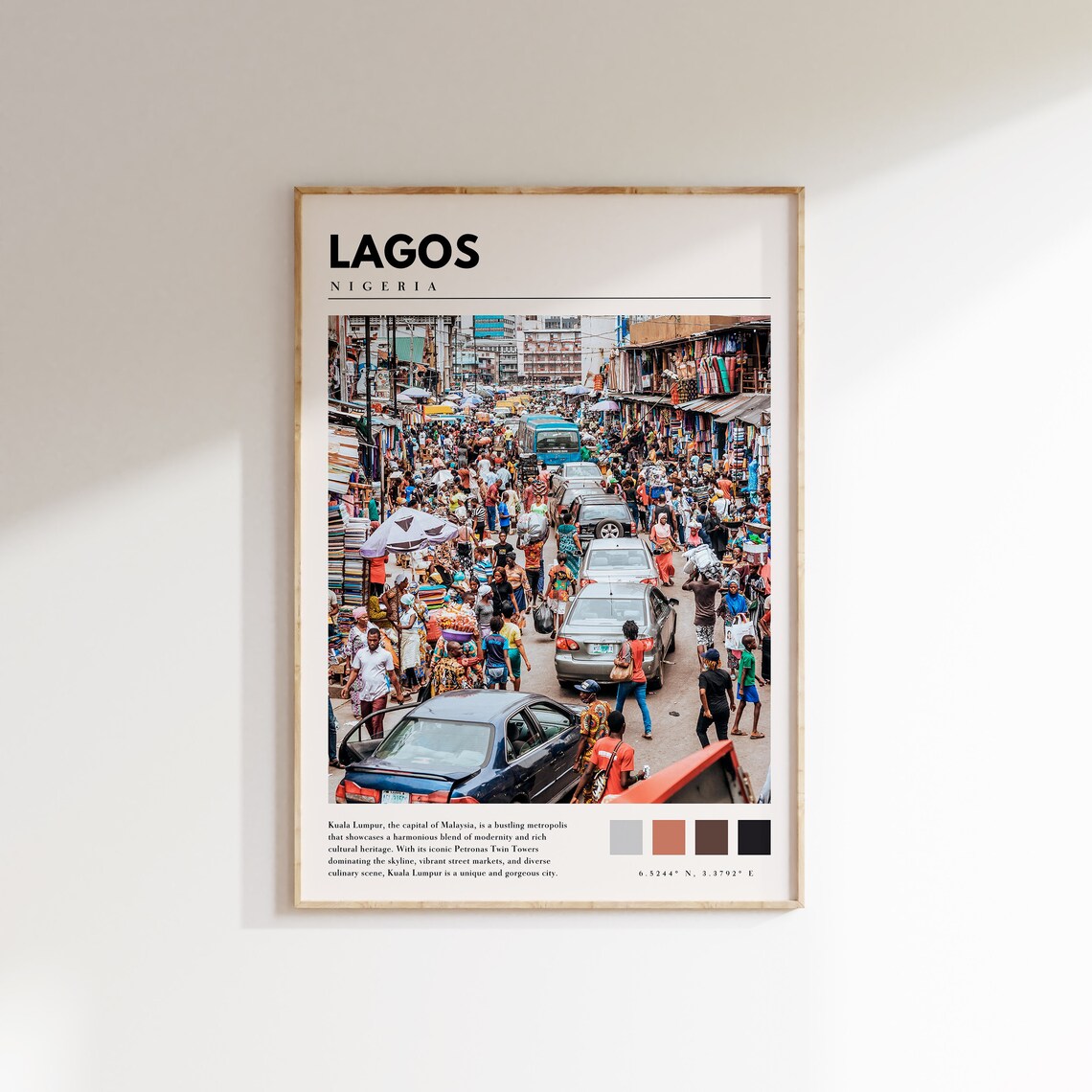 Lagos Nigeria Photo Poster, Travel Wall Art Print