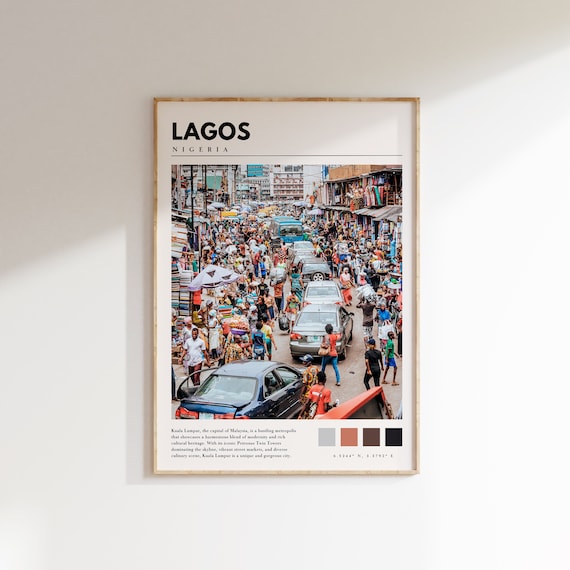 Lagos Nigeria Photo Poster, Travel Wall Art Print