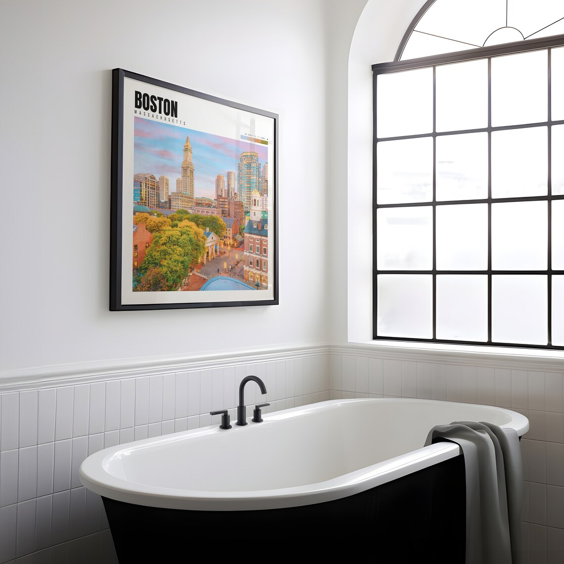 Boston MA Travel Poster, Boston City Wall Art Print - Image 2