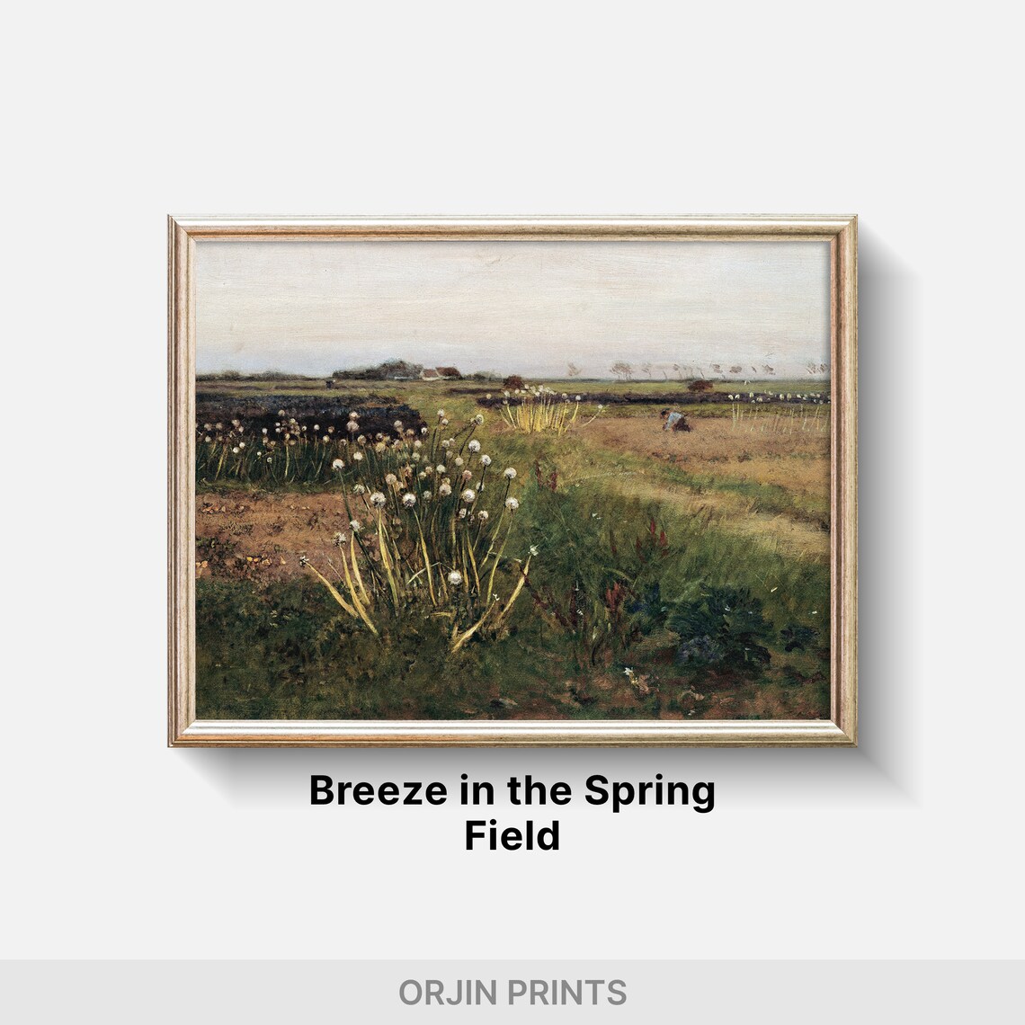 Spring Blossom, Pale Sky Carnations Art Print - Image 2