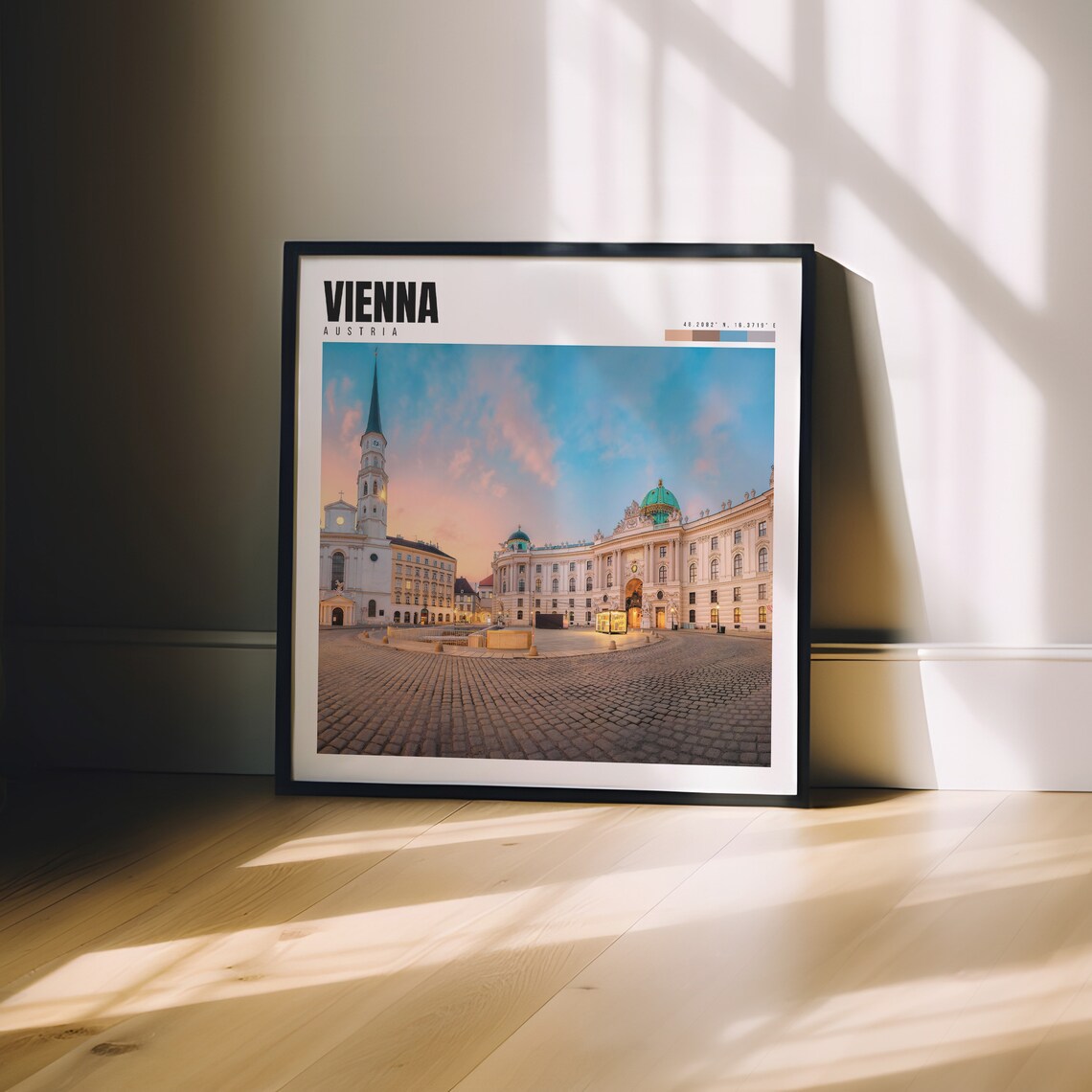 Vienna Austria Hofburg Palace Dusk Courtyard Historic Old Town Poster - Image 3