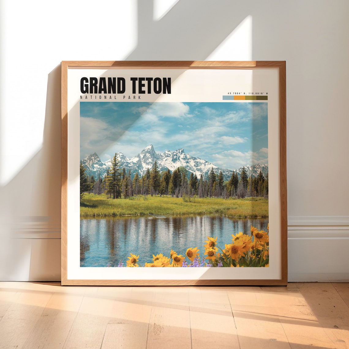Grand Teton Print Grand Teton National Park Poster Grand Teton Wall Art Grand Teton Photography Grand Teton Artwork P 022