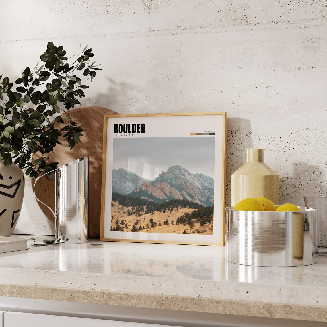 Boulder Colorado Travel Poster, Wall Art Print - Image 4