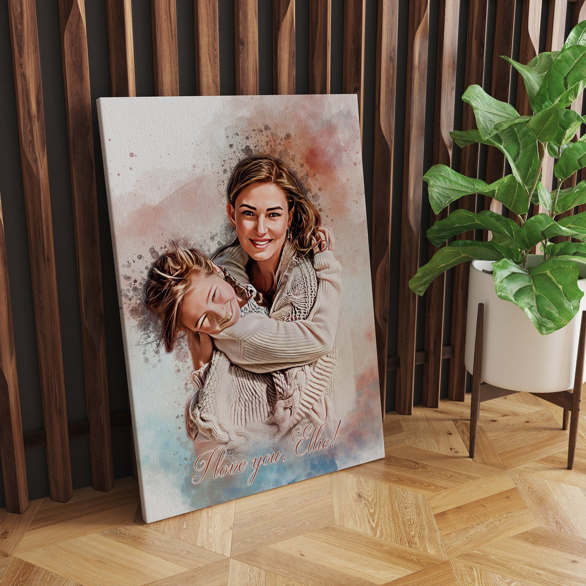 Files Watercolor Portrait From Photo Custom Painting Grandmother Portrait Art Mothers Day Gift Fathers Day Memorial - Image 2