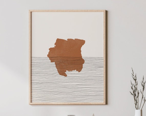 Suriname Print Boho Wall Art And Decor Country Travel Poster Map Silhouette