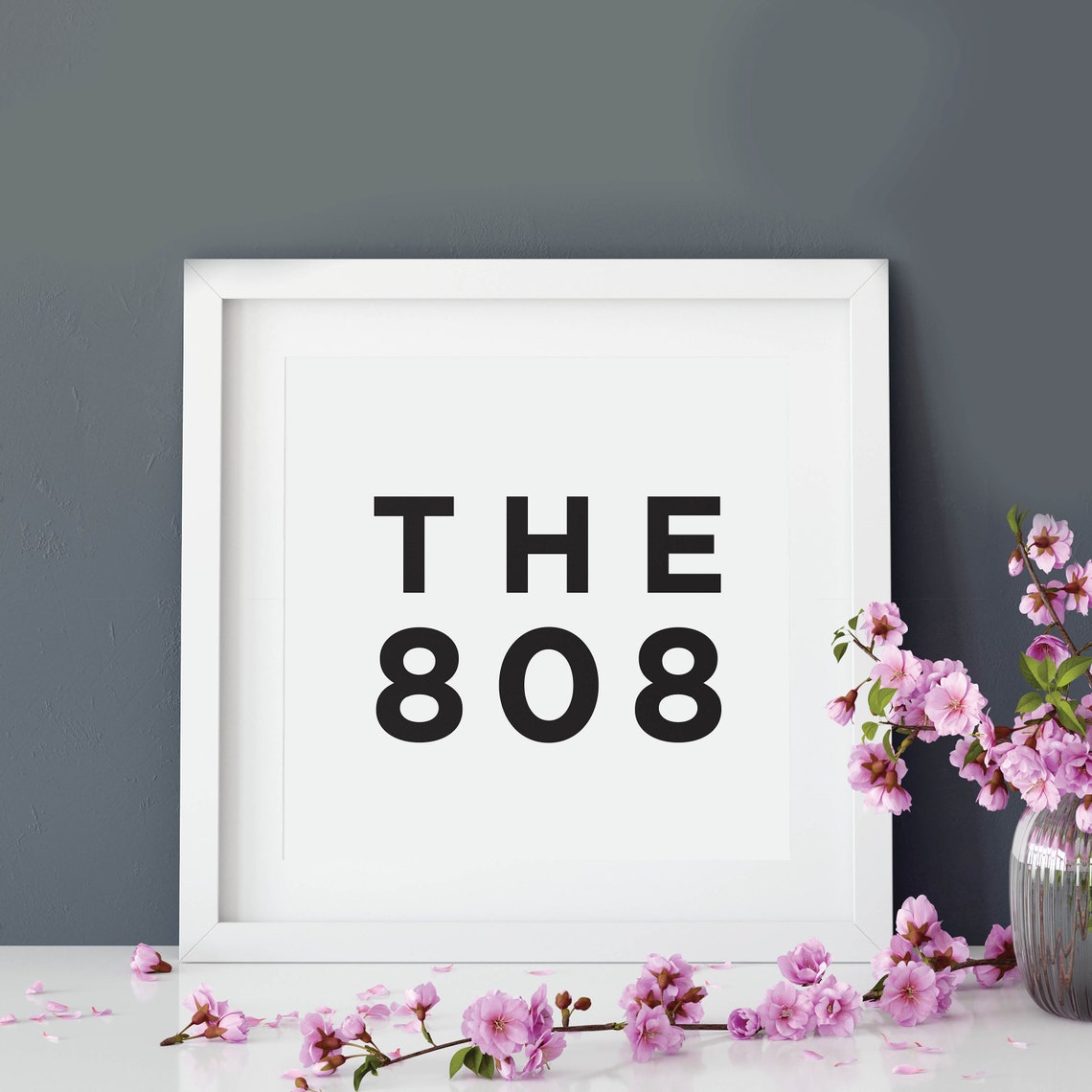 Area Code Number Typography Hometown Pride Minimalist Art Poster - Image 4