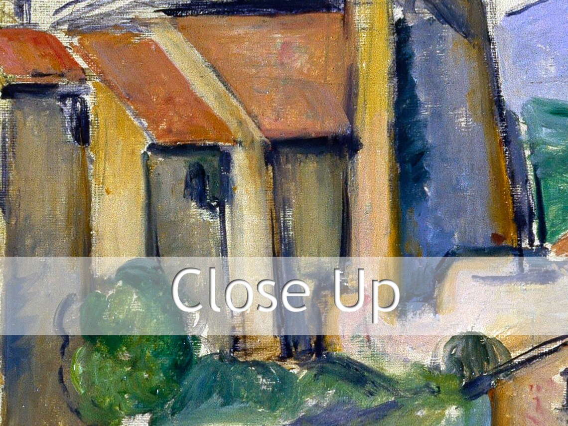 Paul Cezanne The Village of Gardanne 1885 Hillside View Poster - Image 2