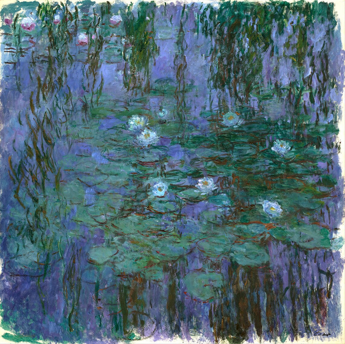 Claude Monet Blue Water Lilies Fine Art Glice 1916 Sku 0171