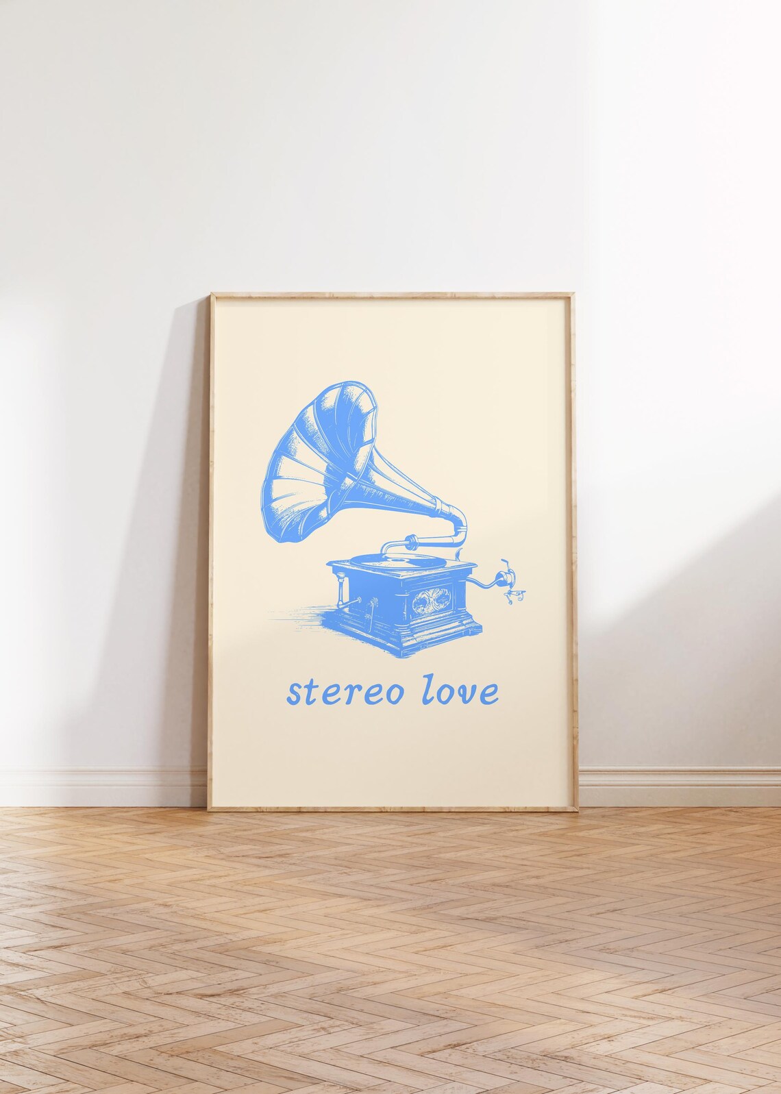 Stereo Love Minimalist Trendy House Decor Poster - Image 2