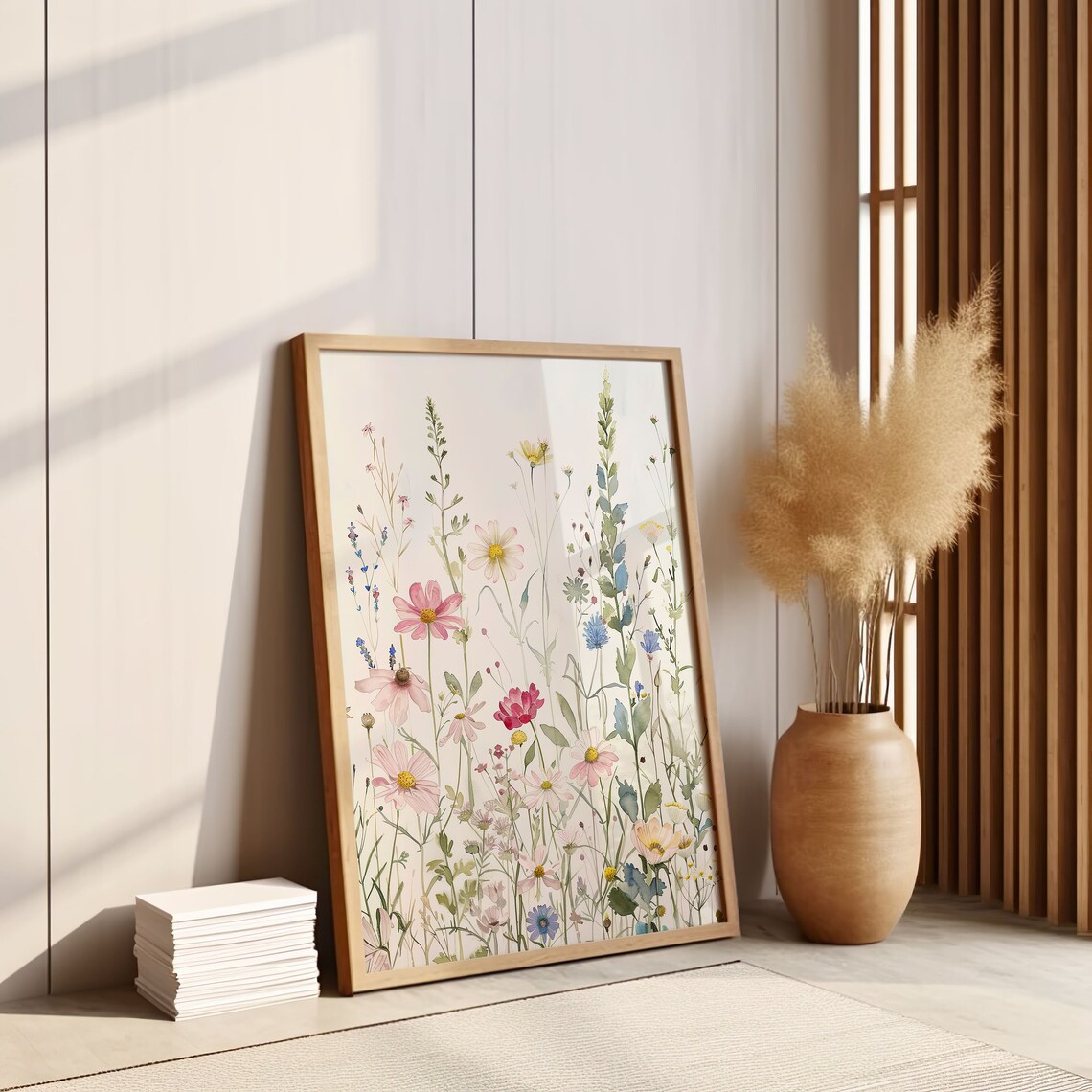 Watercolor Wildflower Botanical Wall Art Print - Image 7