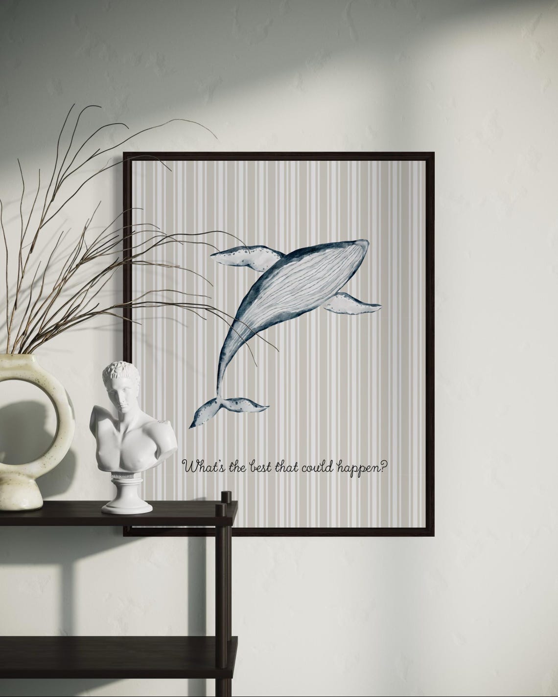 What Is the Best That Could Happen Humpback Whale Quote Poster Nursery - Image 3