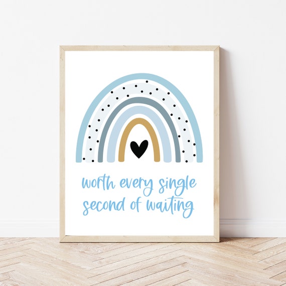 Adoption Party Decor Baby Boy Keepsake Art Print