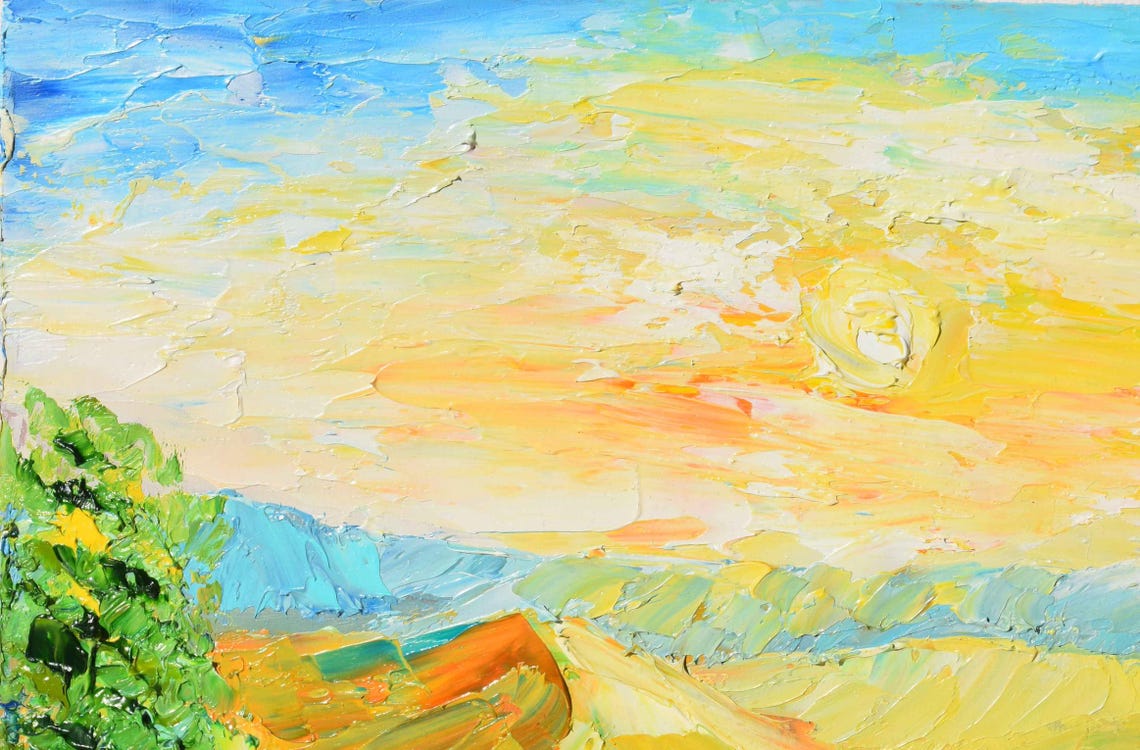 Sunflowers Painting Sunflower Art Field Of Sunflowers Art Flower Painting Sunflower Artwork Floral Oil Painting Flower Artwork Oil Impasto - Image 4
