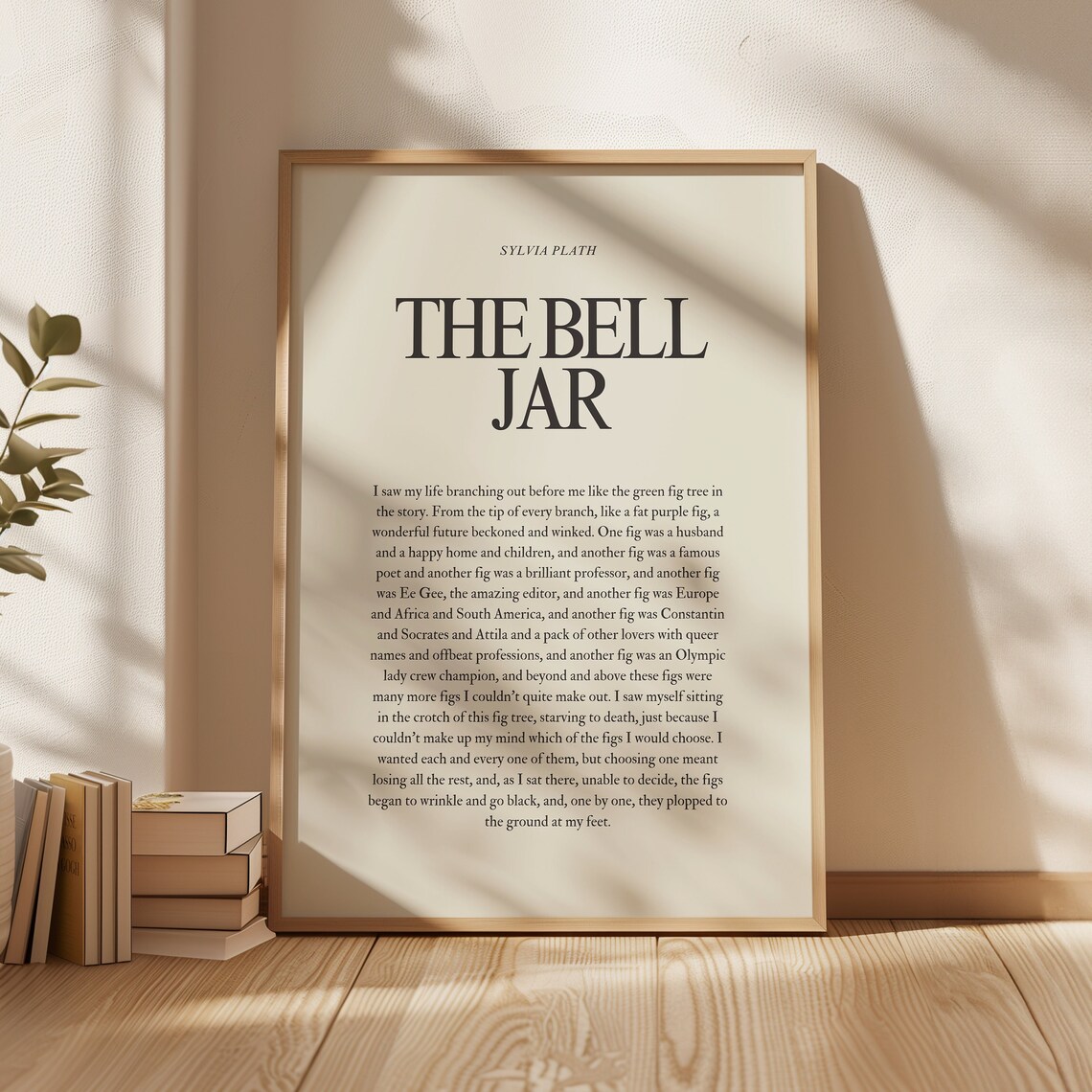 Sylvia Plath The Bell Jar Literary Art Print