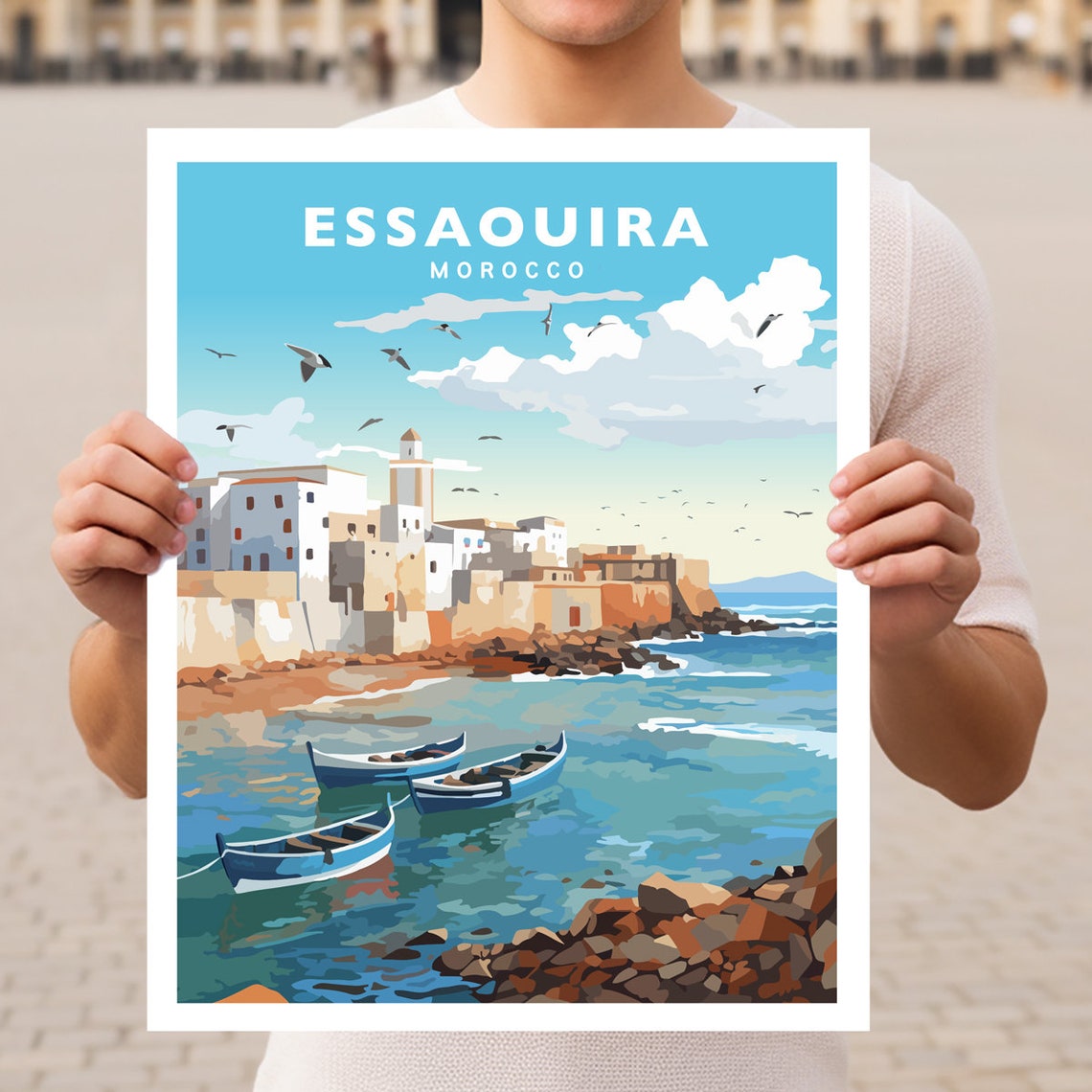 Essaouira Morocco Travel Wall Art Poster Print