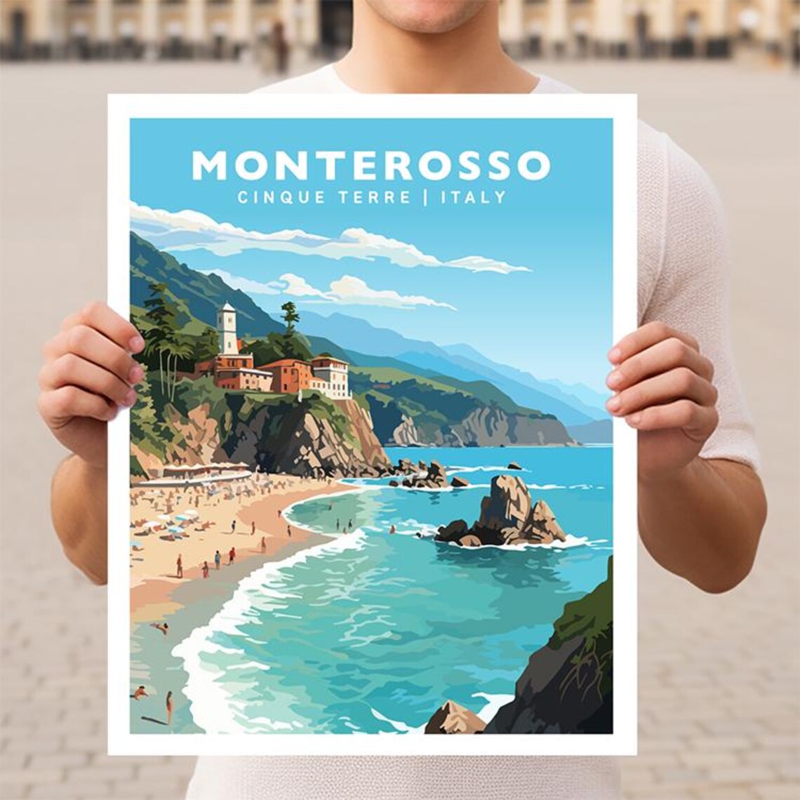 Monterosso Cinque Terre Italy Travel Poster