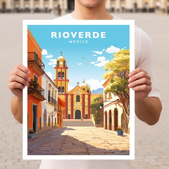 Rioverde Mexico, San Luis Potosi Travel Poster