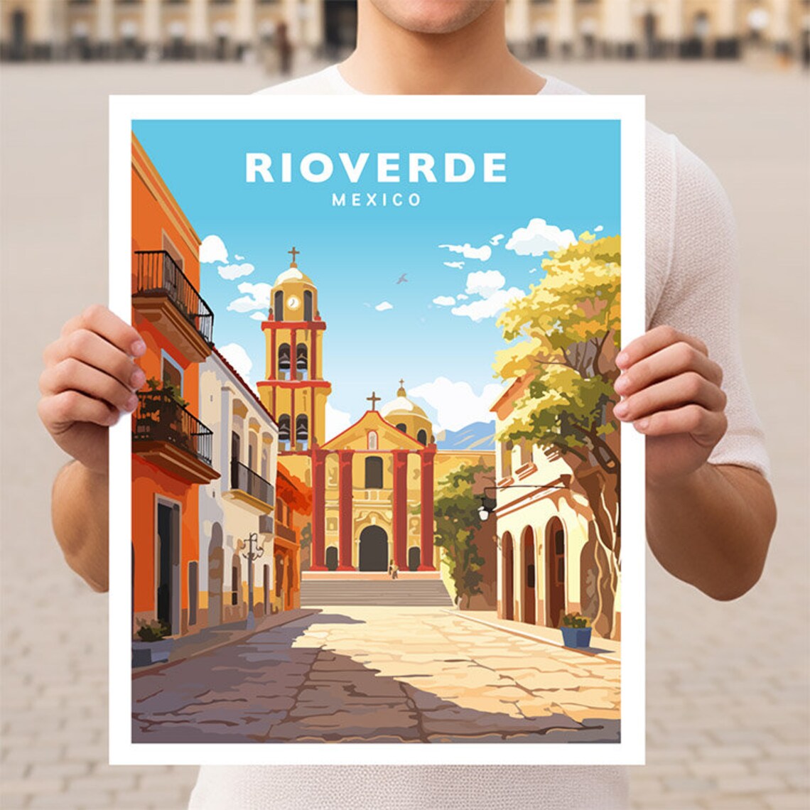 Rioverde Mexico, San Luis Potosi Travel Poster