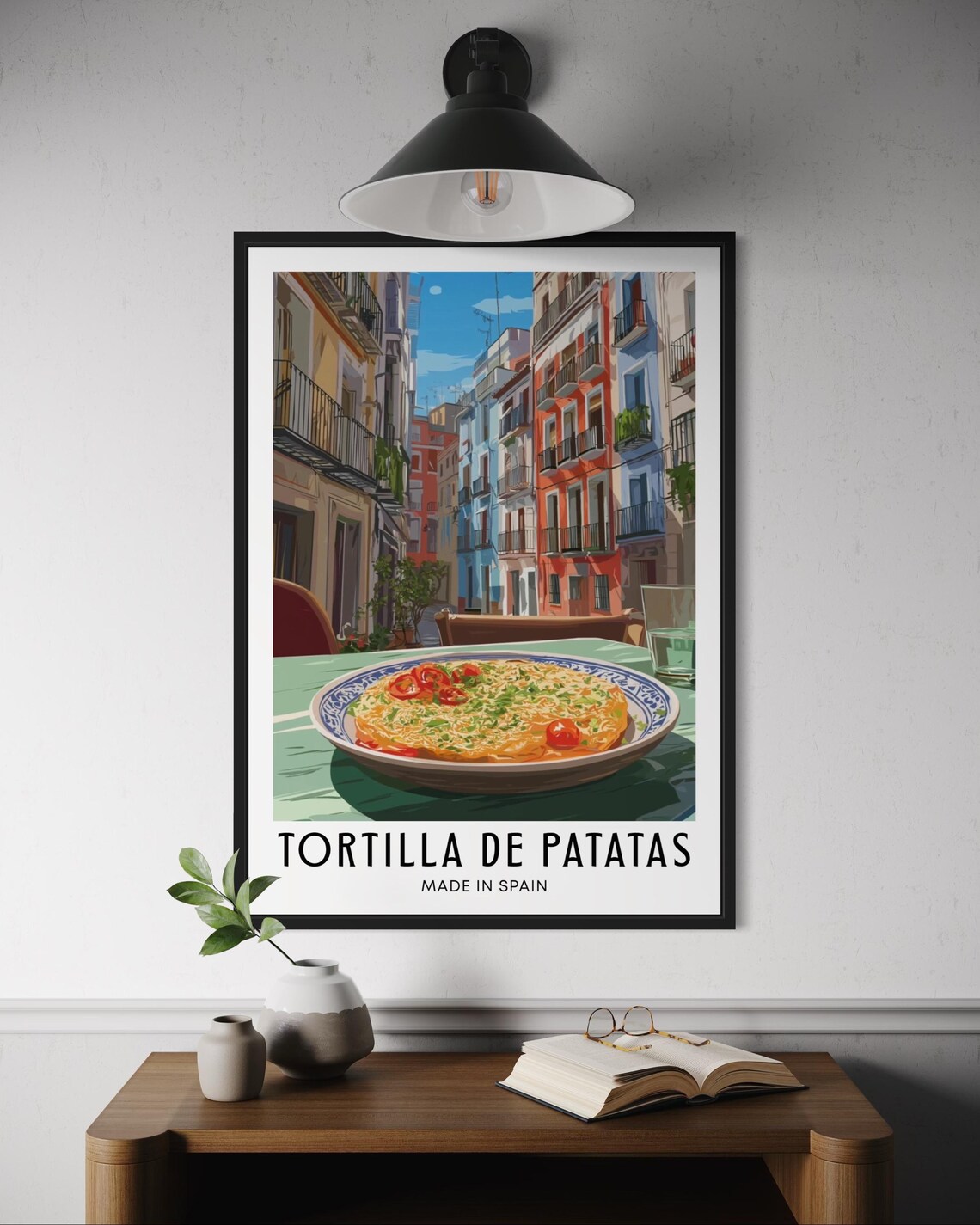 Tortilla De Patatas Poster, Mediterranean Kitchen Art