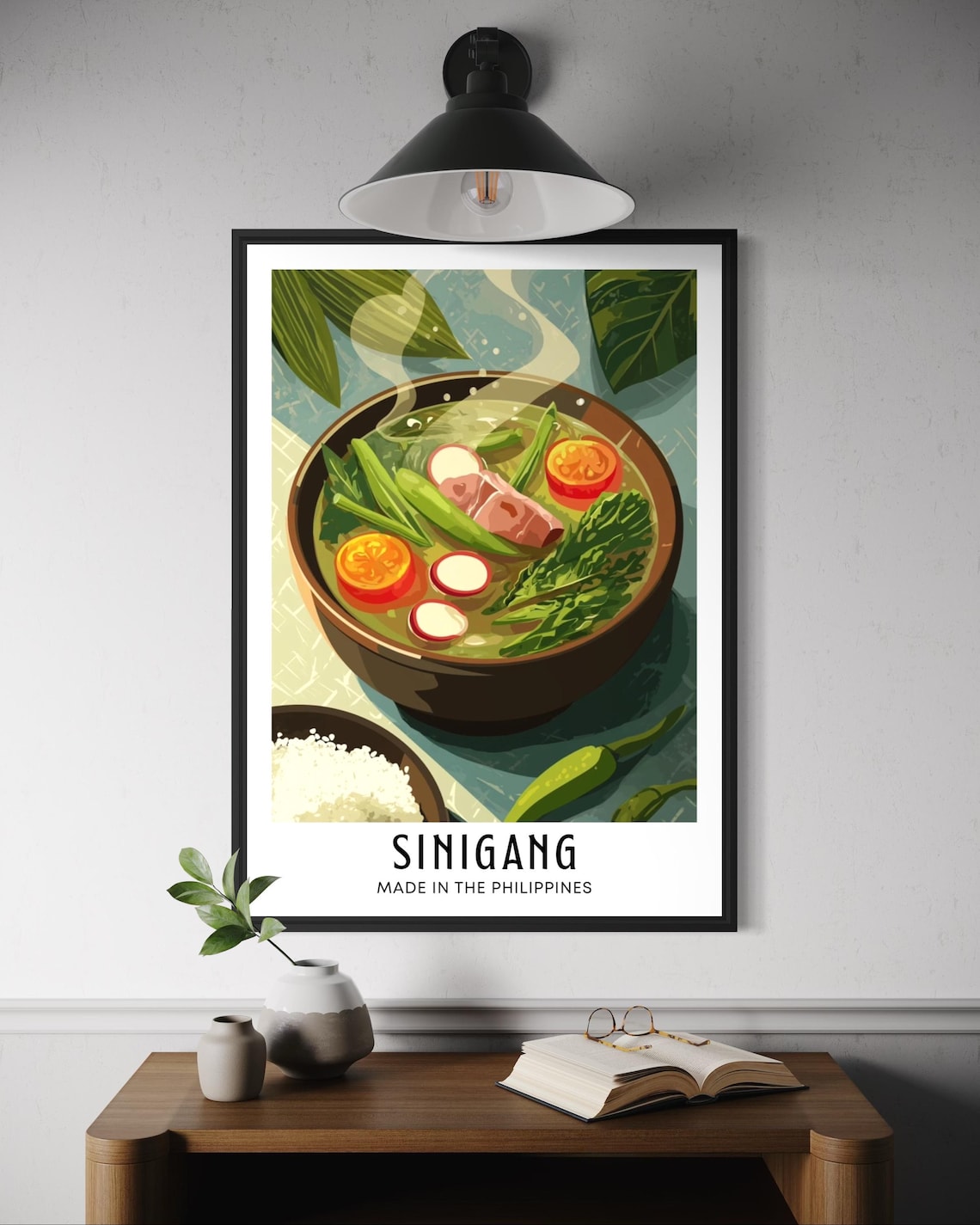 Sinigang Filipino Food Poster, Kitchen Decor