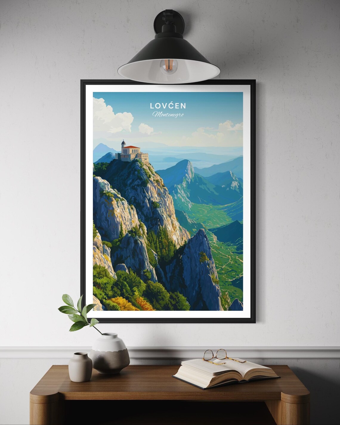 Loven National Park Travel Poster, Balkan Landscape