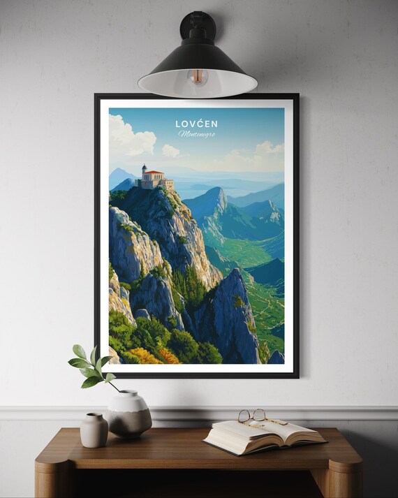 Loven National Park Travel Poster, Balkan Landscape