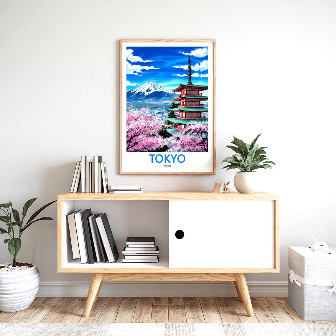 Tokyo Print Wall Art Tokyo Japan Travel Art Print Tokyo Hanging Wall Decor Tokyo Poster Prints Home Decor Tokyo Japan Poster Travel Gift Art - Image 2
