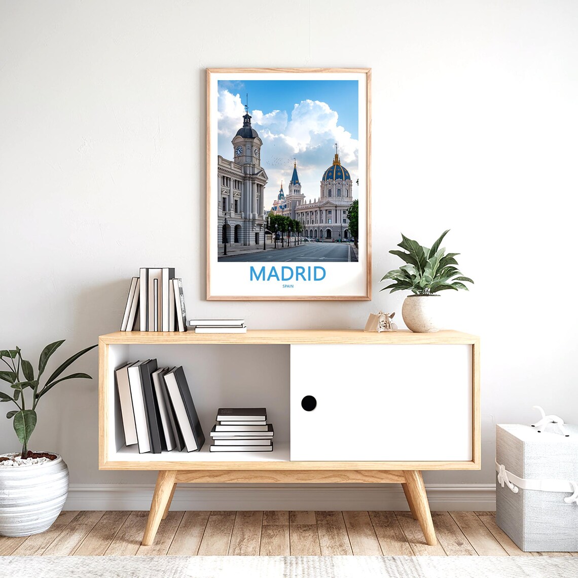 Madrid Historic Dome Street Scene Morning Light Photo Poster - Image 2