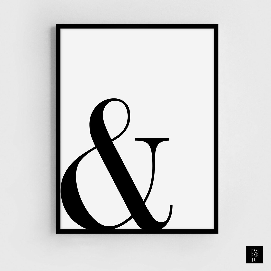Classic Ampersand Typography, Scandinavian Nordic Decor - Image 2