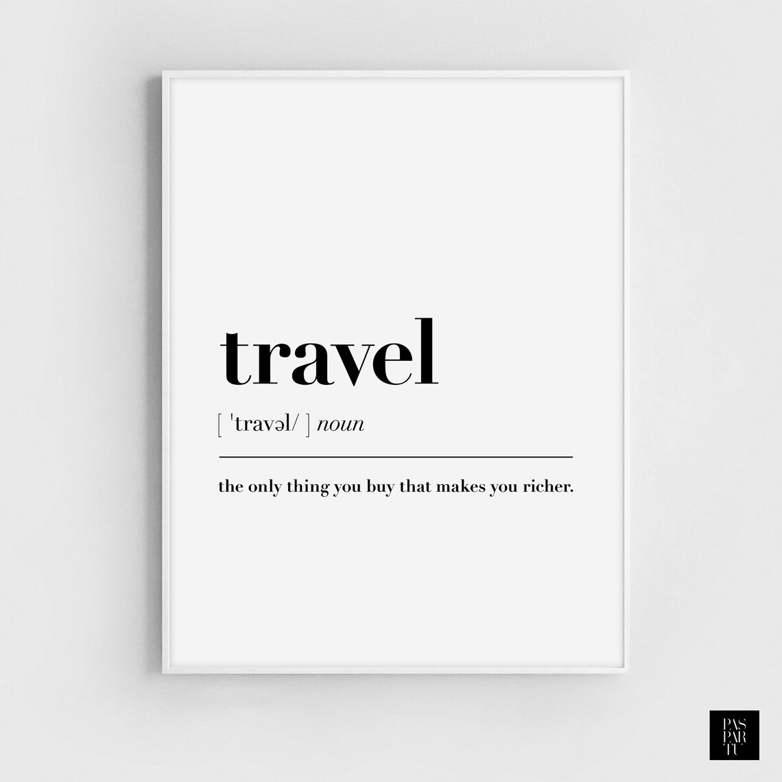 Travel Definition Wall Art Print Office Dictionary Art Travel Quote Print Wall Decor Living Room Decor Travel Vocabulary Art - Image 5