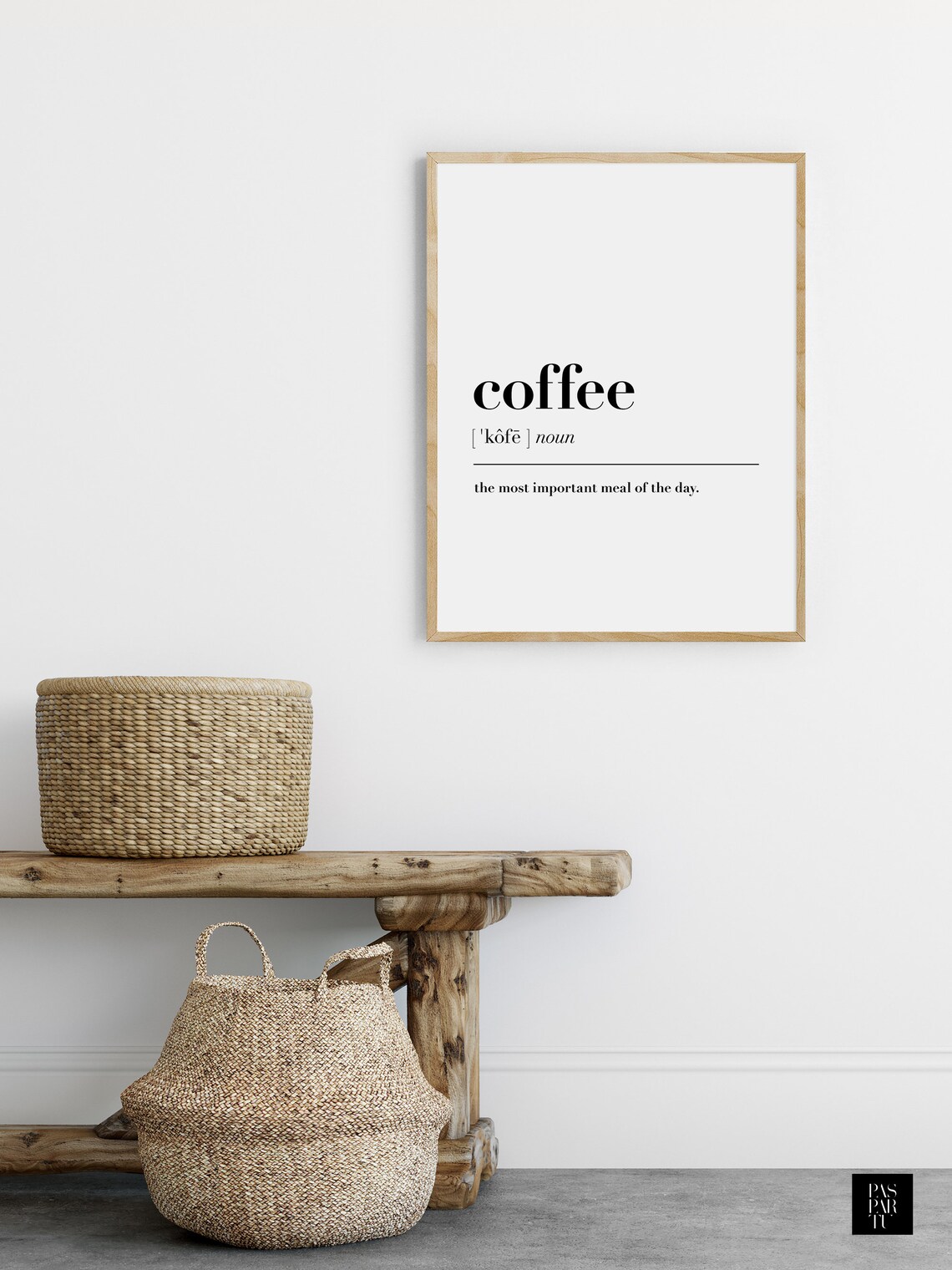 Coffee Definition Funny Kitchen Art Print - Image 3