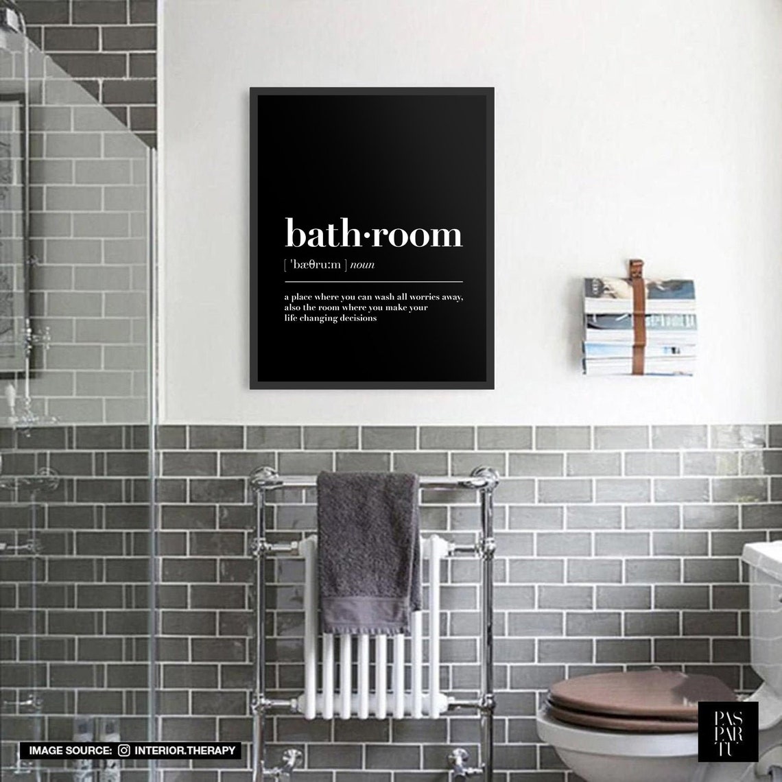 Bathroom Definition Print Bathroom Bathroom Wall Art Bathroom Quote Print Wall Decor Bath Decor Typography Art Bathroom Funny Sign - Image 4